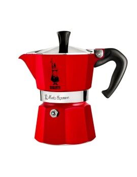 Cafetera Italiana Bialetti Rojo Aluminio 50 ml 1 Taza