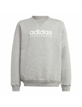 Camisola sem Capuz Menina Adidas All Szn Crew Cinzento