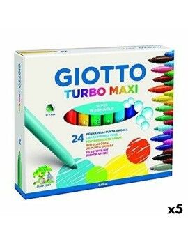 Rotuladores Giotto Turbo Maxi Multicolor (5 Unidades)