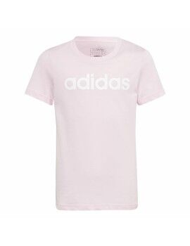 Camisola de Manga Curta Infantil Adidas G Lin T Cor de Rosa