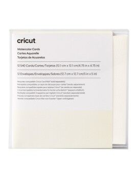 Cartões de Aquarela para Plotter de Corte Cricut S40 Branco