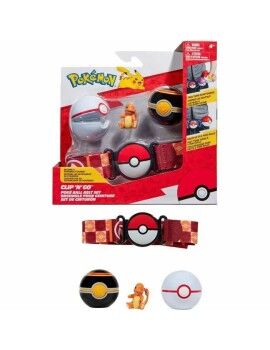 Conjunto de Figuras Pokémon Clip 'N' Go - Charmander 5 cm 5 Peças