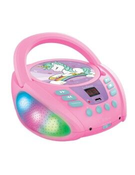 Reprodutor CD/MP3 Lexibook Infantil Cor de Rosa Bluetooth Unicórnio