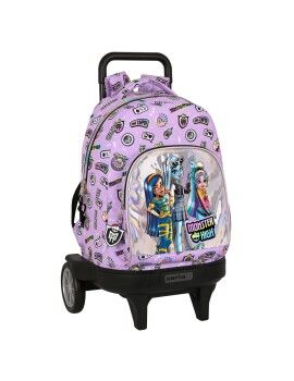 Mochila Escolar con Ruedas Monster High Best boos Lila 33 X 45 X 22 cm