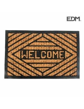 Felpudo EDM 74771 Marrón Negro 2/8-negro azulado Fibra 60 x 40 cm Rectangular