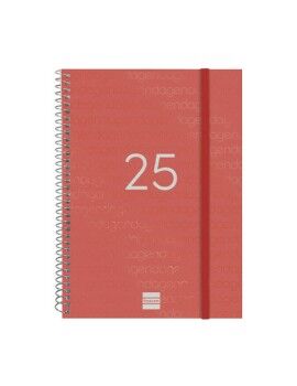 Agenda Finocam YEAR Vermelho A5 15,5 x 21,2 cm 2025