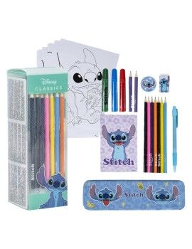 Set de Papelaria Stitch Azul 24 Peças