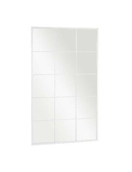 Espejo de pared Blanco Metal Cristal Ventana 90 x 150 x 2 cm