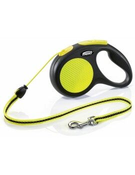 Correa para Perro Trixie flexi New NEON Amarillo Reflectante 5 m