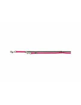 Ramal ajustable para perro Trixie Premium Grafito Fucsia