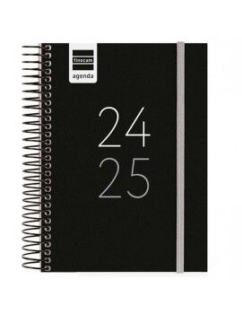 Agenda Finocam 2024-2025 Negro 1/8 12 x 16,4 cm