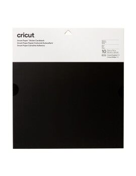 Cartolina autocolante para plotter de corte Cricut Smrt Preto