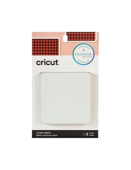 Posavasos Personalizable para Plotter de corte Cricut Aluminium Blanco (4 Unidades)