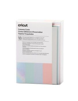 Cartões de recorte para plotter de corte Cricut Pastel R10 (18 Unidades)