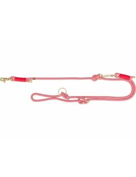 Trela ajustável para cão Trixie Soft Rope Vermelho Creme XS S XS/S