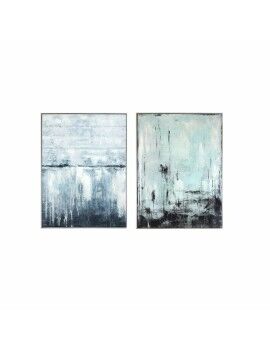 Pintura DKD Home Decor Abstrato 60 x 3 x 80 cm Moderno (2 Unidades)