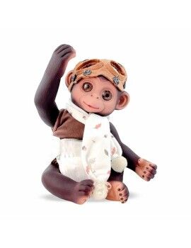 Boneco Bebé Berjuan Anireal 35 cm Aviador Macaco