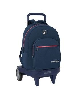 Mochila Escolar com Rodas El Ganso Classic Azul Marinho 33 X 45 X 22 cm