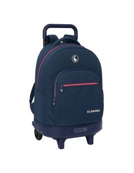 Mochila Escolar com Rodas El Ganso Classic Azul Marinho 33 X 45 X 22 cm