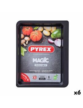 Travessa para o Forno Pyrex Magic Retangular Metal 35 x 26 cm 6 Unidades