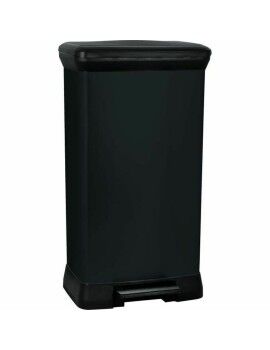 Caixote do lixo Curver Preto 50 L Metal Plástico