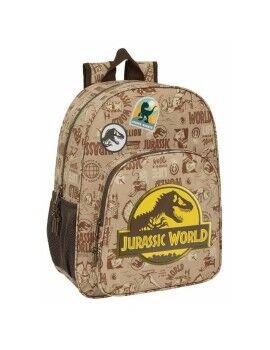 Mochila Escolar Jurassic World Bege 33 x 42 x 14 cm