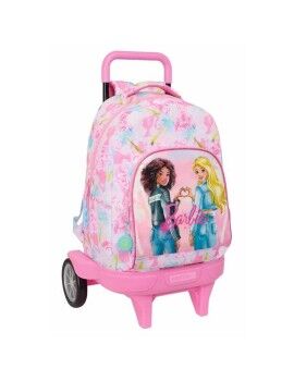 Mochila Escolar Barbie Painterly Cor de Rosa Azul celeste 33 x 45 x 22 cm