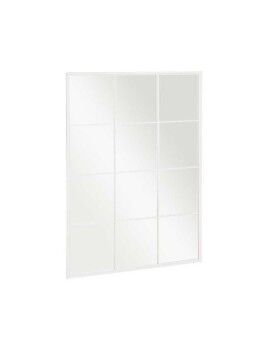 Espejo de pared Blanco Metal Cristal Ventana 90 x 120 x 2 cm