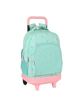 Mochila Escolar com Rodas Benetton World Menta (33 x 45 x 22 cm)