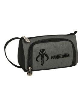 Bolsa Escolar The Mandalorian Preto Cinzento 20 x 11 x 8.5 cm