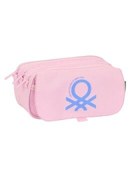 Malas para tudo triplas Benetton Pink Cor de Rosa (21,5 x 10 x 8 cm)