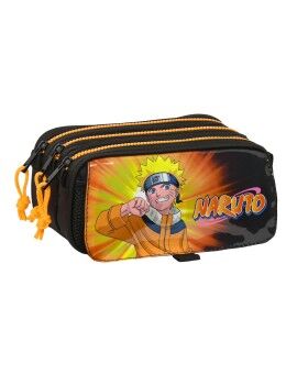 Malas para tudo triplas Naruto 21,5 x 10 x 8 cm Preto Laranja