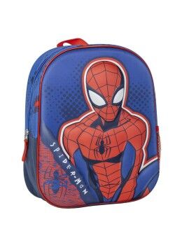 Mochila Escolar Spider-Man Azul 25 x 31 x 10 cm