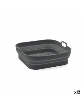 Cesto de Silicone Dobrável para Fritadeiras de Ar Quid Naturalia 20 x 20 x 8 cm (12 Unidades)