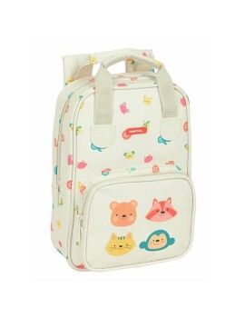 Mochila Infantil The Avengers Animals Creme Com pegas