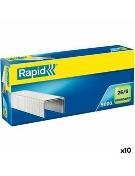 Grampos Rapid 5000 Peças 26/6 (10 Unidades)