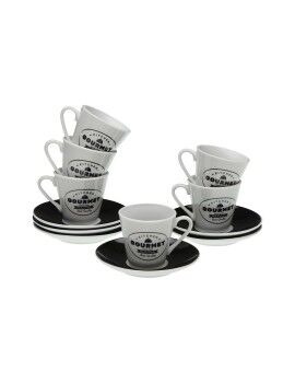 Juego de 6 Tazas con Plato Versa Gourmet Porcelana