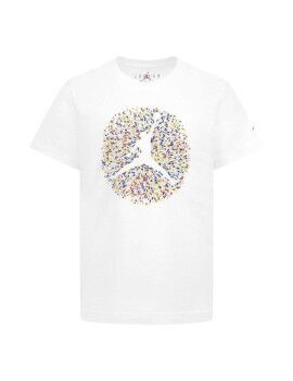 Camisola de Manga Curta Infantil Nike JDB POOLSIDE JUMPMAN SS TEE 95D122 001 Branco