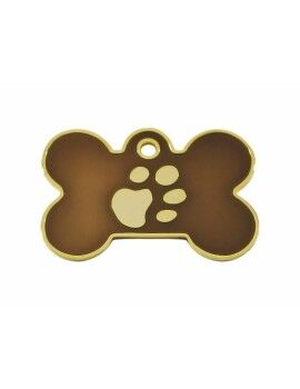 Placa identificativa Imarc Bone Castanho Dourado