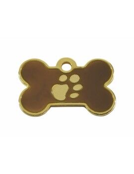 Placa identificativa Imarc Bone Castanho Dourado