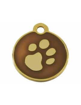 Placa identificativa Imarc Circle Castanho Dourado