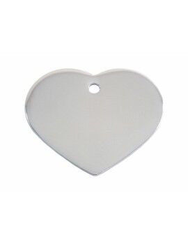 Placa identificativa Imarc Heart Plateado