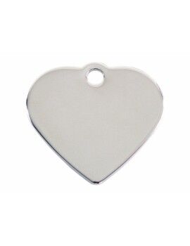 Placa identificativa Imarc Heart Plateado