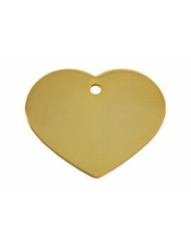 Placa identificativa Imarc Heart Amarillo Dorado