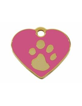 Placa identificativa Imarc Heart Cor de Rosa Dourado