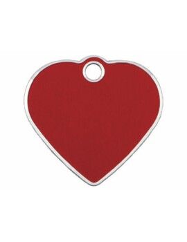 Placa identificativa Imarc Heart Vermelho