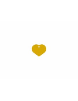 Placa identificativa Imarc Heart Amarelo Dourado