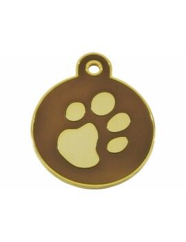 Placa identificativa Imarc Circle Castanho Dourado