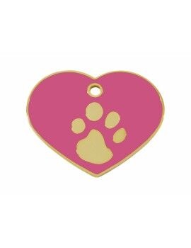 Placa identificativa Imarc Heart Cor de Rosa Dourado