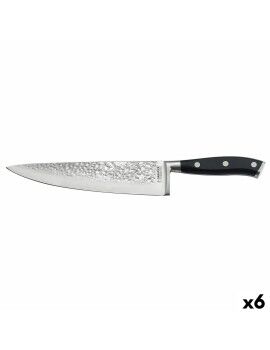 Cuchillo Chef Sabatier Carbon Negro Metal Baquelita (6 Unidades)